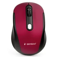 Мышь Gembird MUSW-420-1 (черный/красный) фото 1